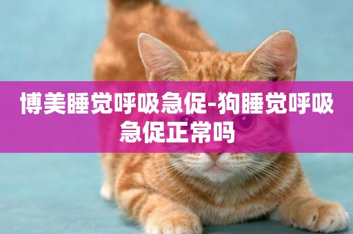 博美睡覺呼吸急促-狗睡覺呼吸急促正常嗎