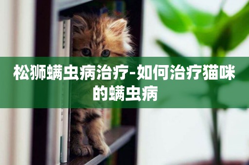 松獅螨蟲病治療-如何治療貓咪的螨蟲病