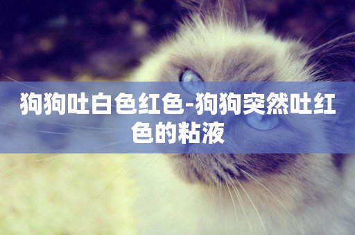 狗狗吐白色紅色-狗狗突然吐紅色的粘液