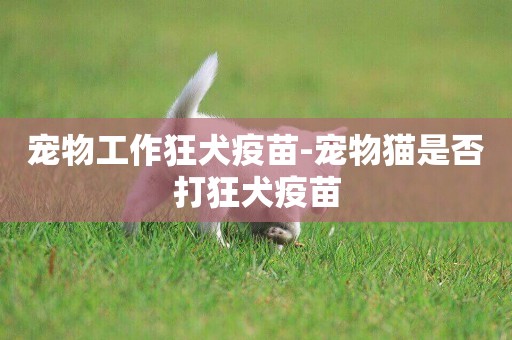 寵物工作狂犬疫苗-寵物貓是否打狂犬疫苗