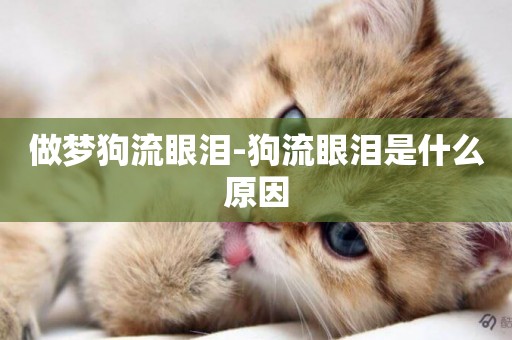 做夢狗流眼淚-狗流眼淚是什么原因
