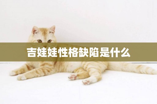 吉娃娃性格缺陷是什么