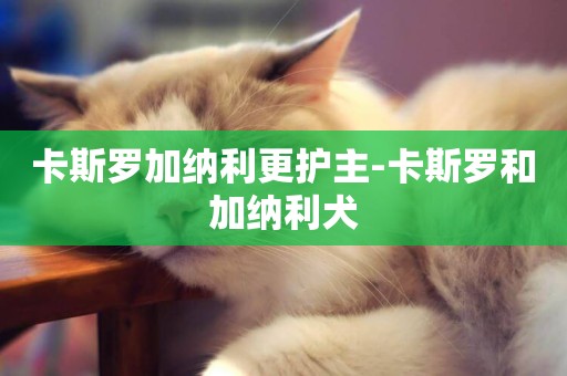 卡斯羅加納利更護主-卡斯羅和加納利犬