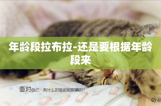 年齡段拉布拉-還是要根據年齡段來