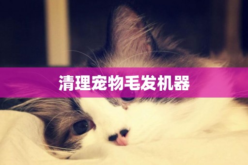 清理寵物毛發機器