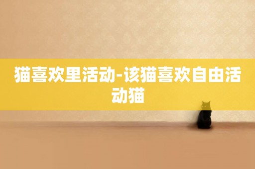 貓喜歡里活動-該貓喜歡自由活動貓