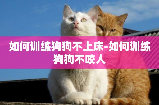 如何訓練狗狗不上床-如何訓練狗狗不咬人