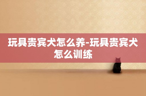 玩具貴賓犬怎么養-玩具貴賓犬怎么訓練