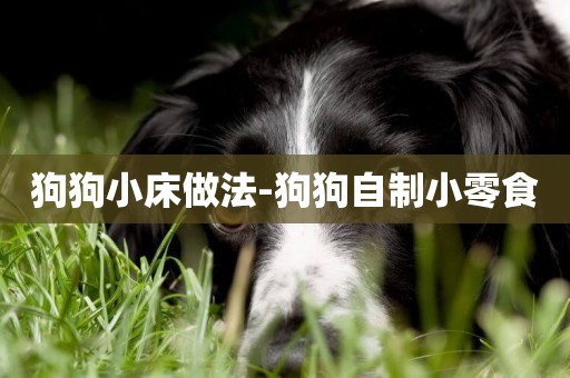 狗狗小床做法-狗狗自制小零食
