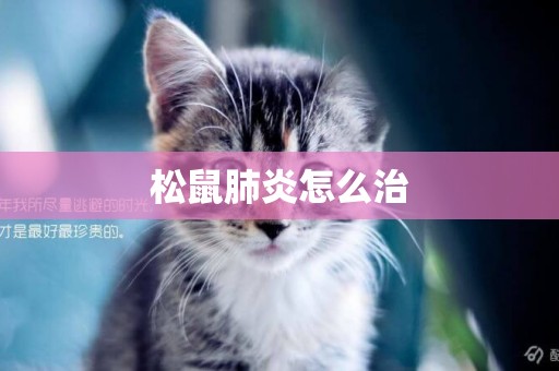 松鼠肺炎怎么治