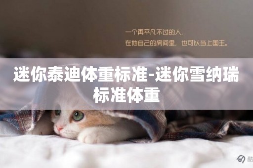 迷你泰迪體重標準-迷你雪納瑞標準體重