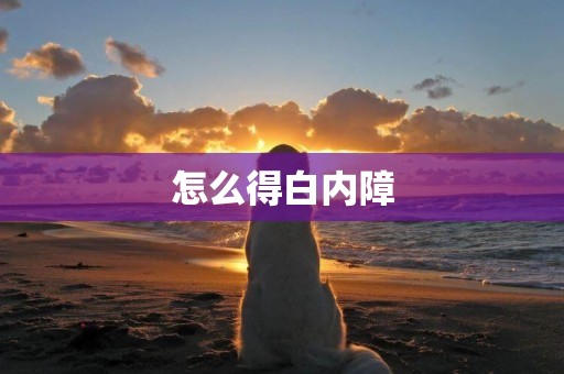 怎么得白內障