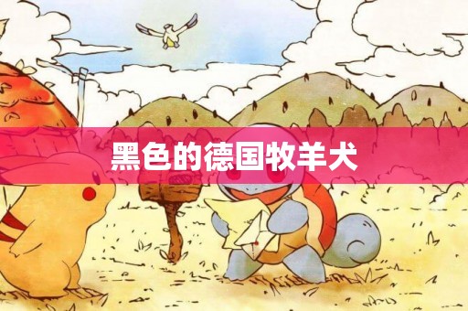 黑色的德國牧羊犬