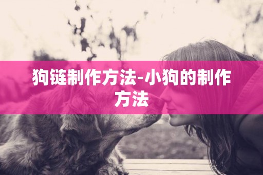 狗鏈制作方法-小狗的制作方法