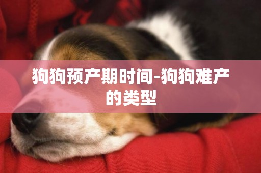狗狗預產期時間-狗狗難產的類型