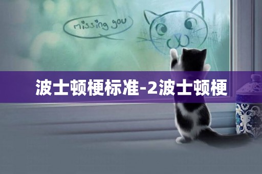 波士頓梗標準-2波士頓梗