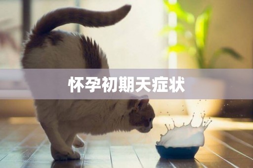 懷孕初期天癥狀