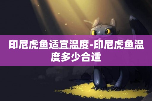 印尼虎魚適宜溫度-印尼虎魚溫度多少合適