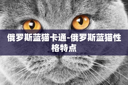 俄羅斯藍貓卡通-俄羅斯藍貓性格特點