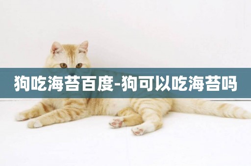 狗吃海苔百度-狗可以吃海苔嗎