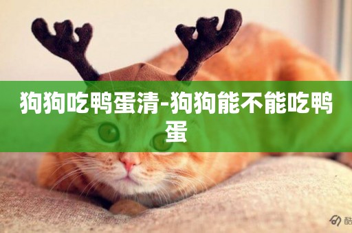 狗狗吃鴨蛋清-狗狗能不能吃鴨蛋