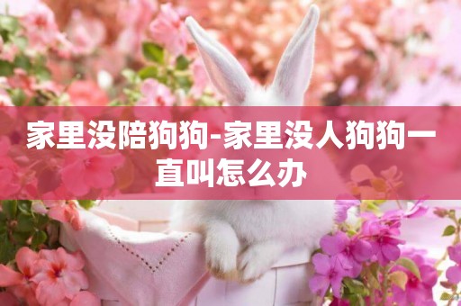 家里沒陪狗狗-家里沒人狗狗一直叫怎么辦