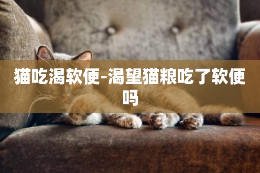 貓吃渴軟便-渴望貓糧吃了軟便嗎
