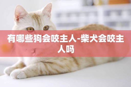有哪些狗會咬主人-柴犬會咬主人嗎