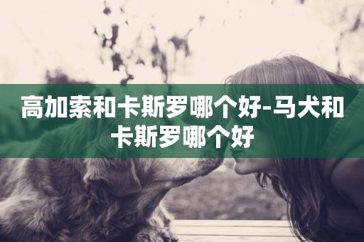 高加索和卡斯羅哪個好-馬犬和卡斯羅哪個好