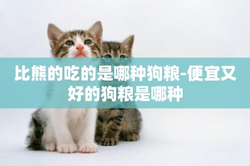 比熊的吃的是哪種狗糧-便宜又好的狗糧是哪種