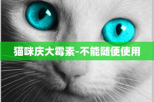 貓咪慶大霉素-不能隨便使用