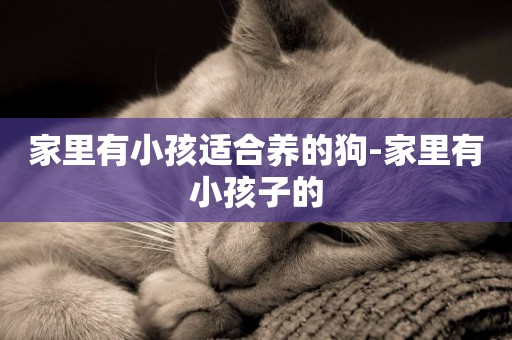 家里有小孩適合養的狗-家里有小孩子的