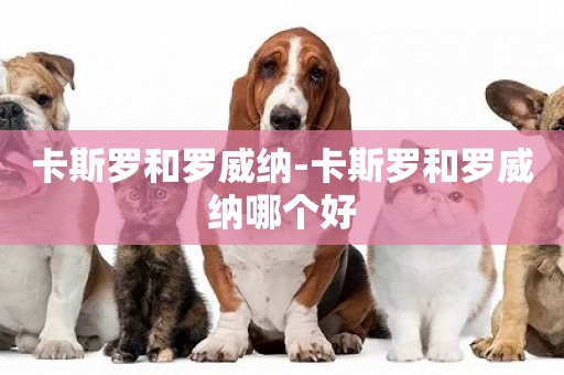 卡斯羅和羅威納-卡斯羅和羅威納哪個好