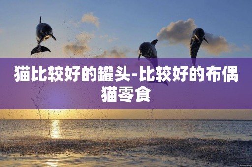 貓比較好的罐頭-比較好的布偶貓零食