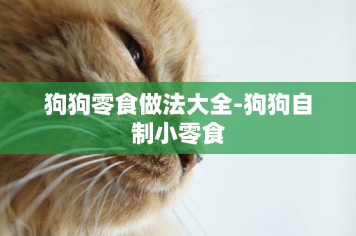 狗狗零食做法大全-狗狗自制小零食