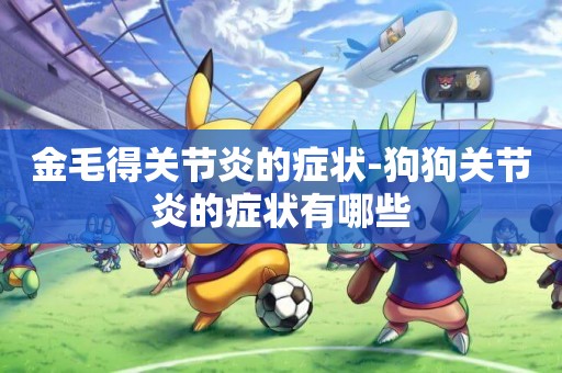金毛得關節炎的癥狀-狗狗關節炎的癥狀有哪些