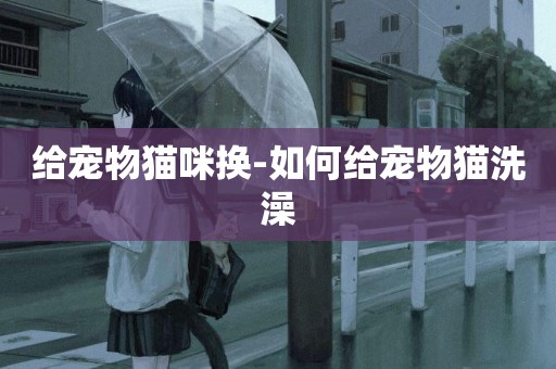 給寵物貓咪換-如何給寵物貓洗澡