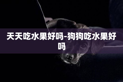 天天吃水果好嗎-狗狗吃水果好嗎