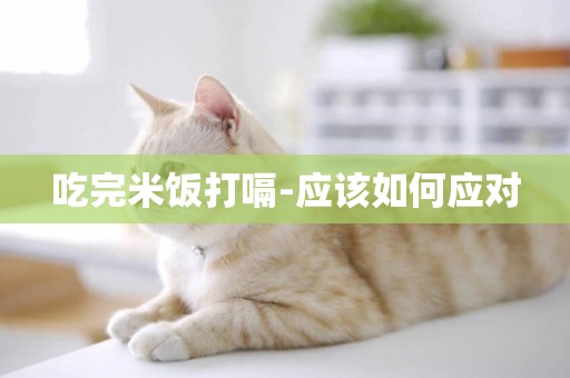 吃完米飯打嗝-應該如何應對