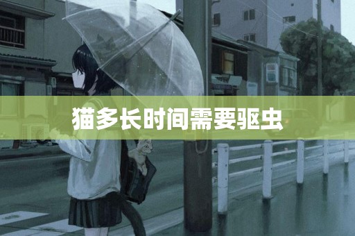 貓多長時間需要驅蟲
