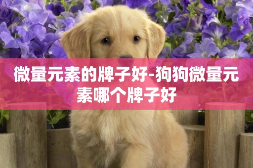 微量元素的牌子好-狗狗微量元素哪個牌子好