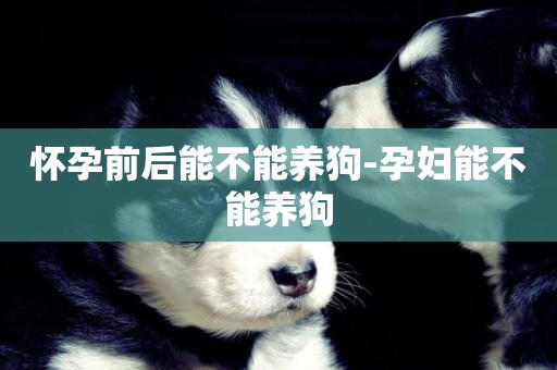 懷孕前后能不能養狗-孕婦能不能養狗