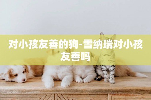 對小孩友善的狗-雪納瑞對小孩友善嗎