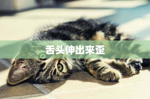 舌頭伸出來歪