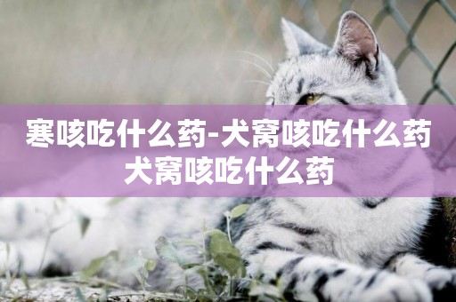 寒咳吃什么藥-犬窩咳吃什么藥犬窩咳吃什么藥
