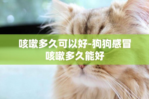 咳嗽多久可以好-狗狗感冒咳嗽多久能好