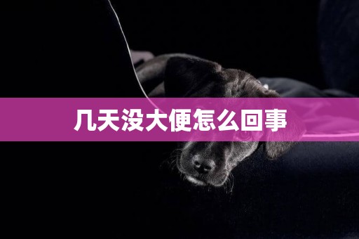 幾天沒大便怎么回事