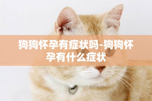 狗狗懷孕有癥狀嗎-狗狗懷孕有什么癥狀