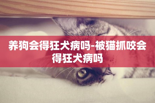 養狗會得狂犬病嗎-被貓抓咬會得狂犬病嗎