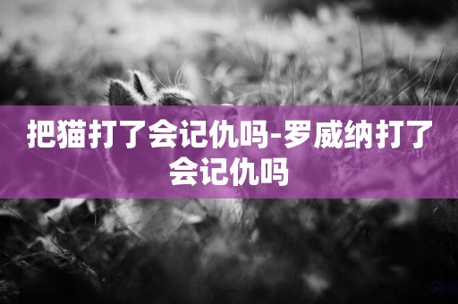 把貓打了會記仇嗎-羅威納打了會記仇嗎
